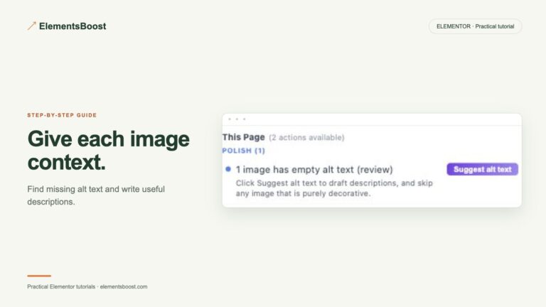 Give each image context. ElementsBoost review and suggest alt text.